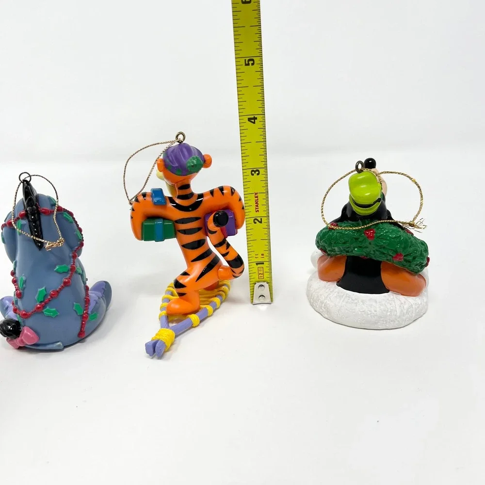 Vintage Disney Christmas Ornaments Set Eeyore Tigger Goofy Holiday Decor‎ Tree